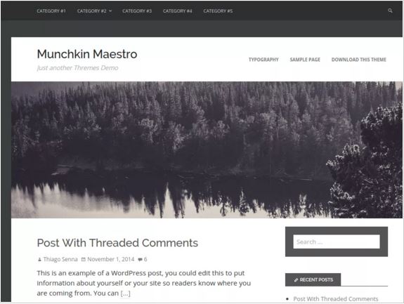 тема для WordPress Munchkin Maestro